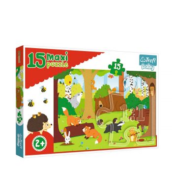 Puzzle animals in the forest