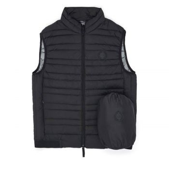 Gilet with real feather padding xl