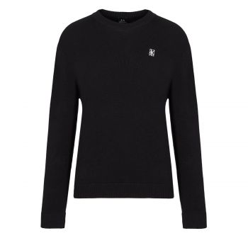 Knitted pullover with reflective logo l