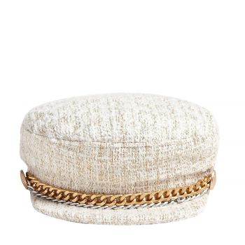 Luxe bouclé chain baker boy aw8340wol01 l