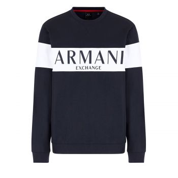 Crew neck sweatshirt with logo lettering m