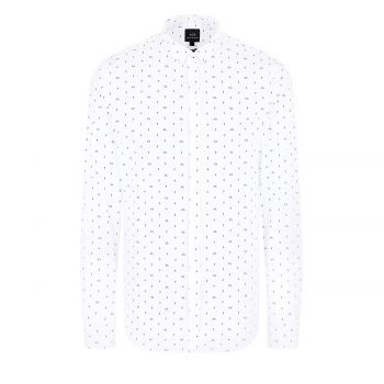 Patterned, slim-fit shirt m