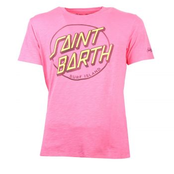 Surf island pink fluo man t-shirt xxl