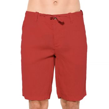 Linen bermuda red shorts 46