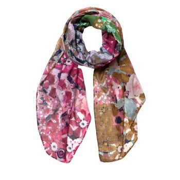 Recycled foulard and kaleidoscopic boho