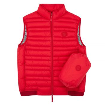 Vest with real feather padding l