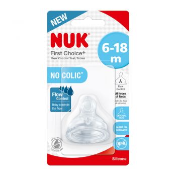 Tetina Nuk First Choice Plus Silicon M2 flux variabil 6-18 luni ieftin