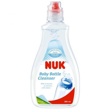 Solutie de curatare Nuk pentru tetine si biberoane 380 ml ieftin