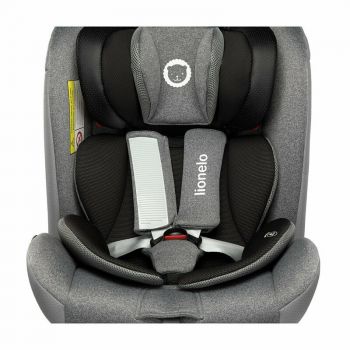 Scaun auto cu isofix Braam Stone cu protectie laterala si rotire 360 grade 0-36 kg gri Lionelo