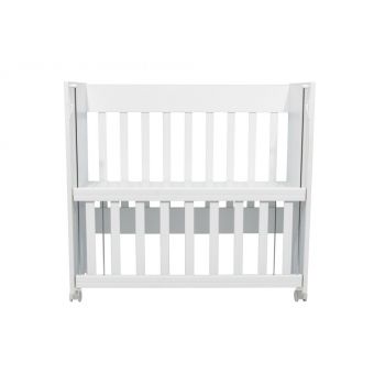 Patut Nichiduta White Mini Cot cu laterala culisanta 90x40 cm