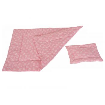 Lenjerie Crown Pink 3 piese 120x60