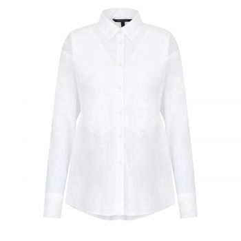 Cotton poplin shirt l