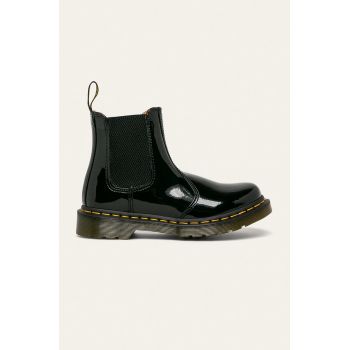 Dr. Martens ghete chelsea de piele 2976 femei, culoarea negru, cu toc plat DM25278001