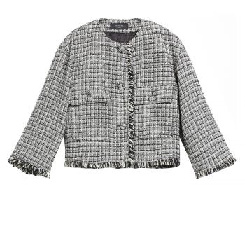 Basco tweed-effect fabric jacket 36