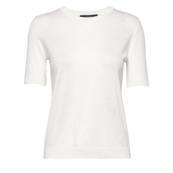 Cardato cotton and silk yarn t-shirt s