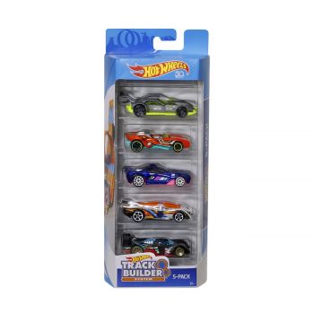 5 masini hot wheels racing set