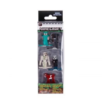 Minecraft 5 figurine din metal set