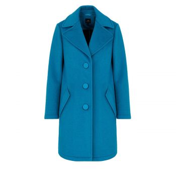 Pea coat with lining l