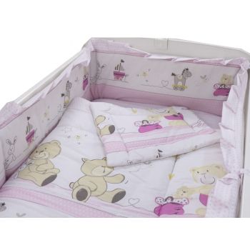 Lenjerie Teddy Play Pink M2 4 piese 140x70