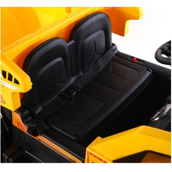 Camion electric 4x4 Nichiduta cu 2 locuri si scaun din piele Dump Truck Yellow