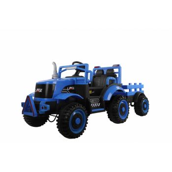 Tractor electric cu remorca si telecomanda Nichiduta Country Blue