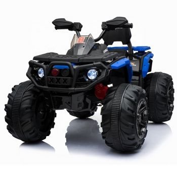 Atv electric cu roti din cauciuc 12V Nichiduta Hunter Pro Blue