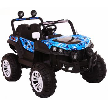 Masinuta electrica 4x4 Nichiduta Shadow Blue Army ieftina