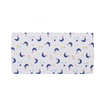 Cearceaf din bumbac cu elastic 120x60 cm Dark blue moon