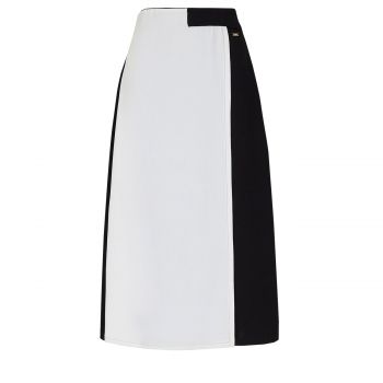 Two tone accordion skirt 36