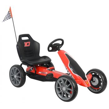 Kart cu pedale Ferrari Go Kart Red