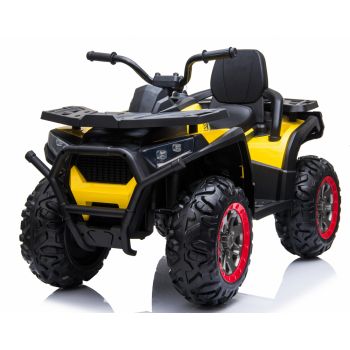 Atv electric Nichiduta Desert cu suspensii si pornire la buton 12V Yellow