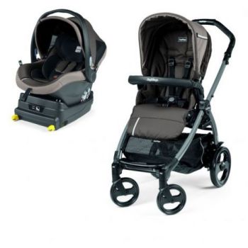 Carucior 2 in 1 Peg Perego, Book 51 Titania i-Size (baza i-size inclusa), Class Grey (sasiu + hamac + scaun auto), 0 - 22 kg