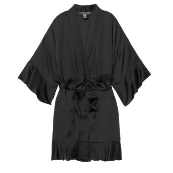 Flounce satin robe m