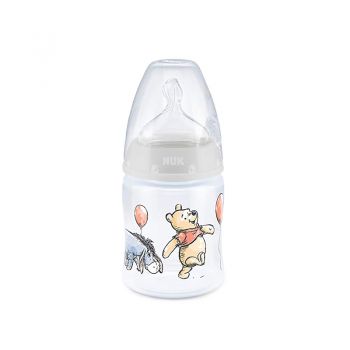 Biberon Nuk First Choice 150 ml tetina silicon Disney Eeyore gri 0-6 luni