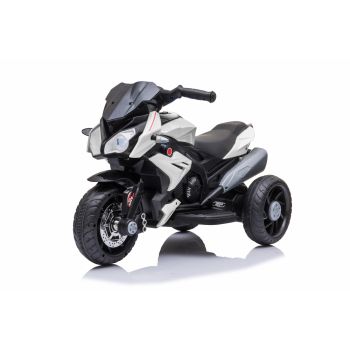 Motocicleta electrica cu roti din cauciuc EVA Nichiduta Champ White