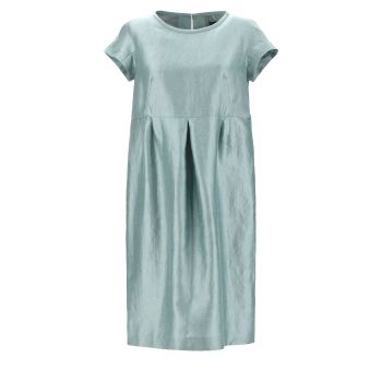 Linen and silk satin dress 40