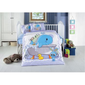 Set lenjerie patut cu 5 piese 120x60 cm Friends