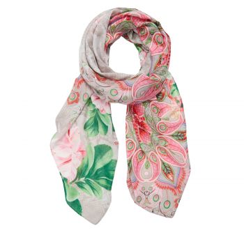 Rectangular foulard flower