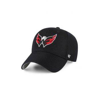 47brand șapcă NHL Washington Capitals culoarea negru, cu imprimeu de firma originala