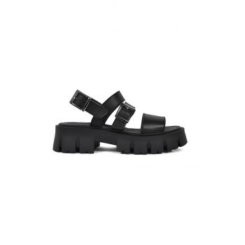 Altercore Sandale SUSIE VEGAN femei, culoarea negru, cu platformă