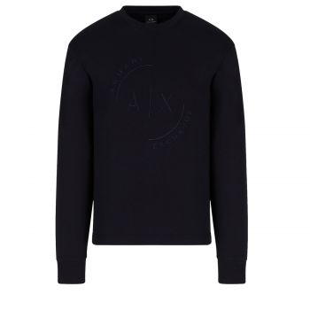 Crew neck sweatshirt with side zips m