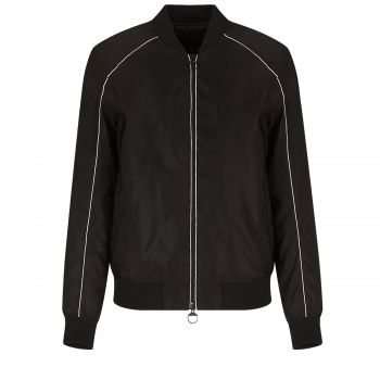 Nylon bomber jacket l