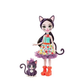 Enchantimals doll and animal friend ciesta cat and climber