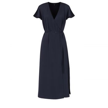 Midi wrap dress l