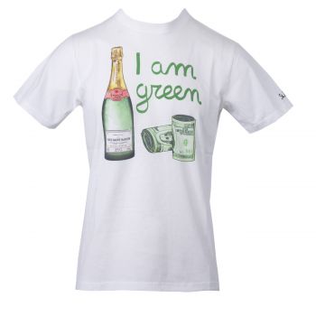 T-shirt men cotton classic green money m