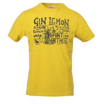 T-shirt men cotton classic lemon ingredients m