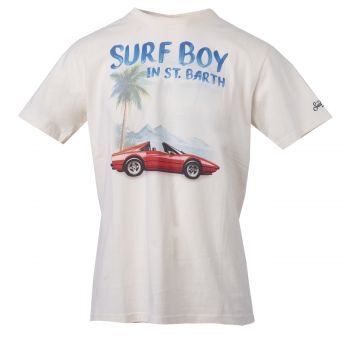 T-shirt men cotton classic car surf l