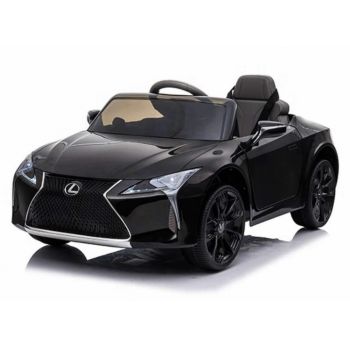 Masinuta electrica cu roti Eva si scaun de piele Lexus LC500 Black