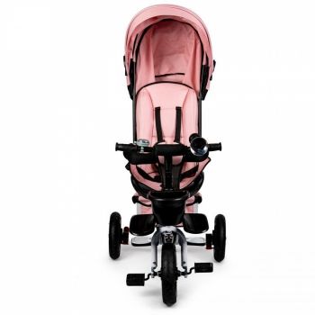 Tricicleta cu sezut rotativ Ecotoys JM-068-17 roz pudra ieftina