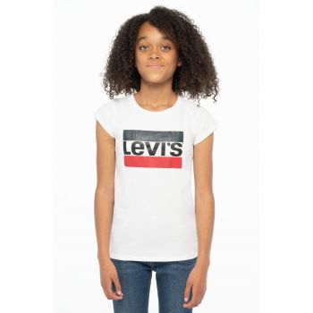 Levi's Tricou copii culoarea alb